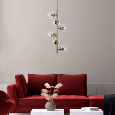 Boden - Moderne Pendelleuchte mit Glaskugeln