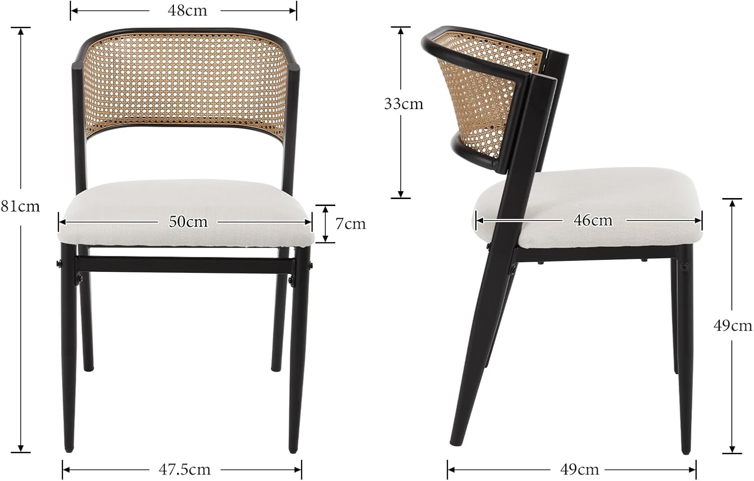 Stockholm Dining Chair Set – 2 Pack – Bild 4