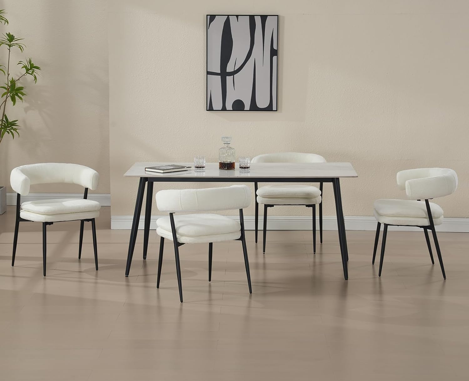 Djursholm White Dining Chair – 2 Pack – Bild 2