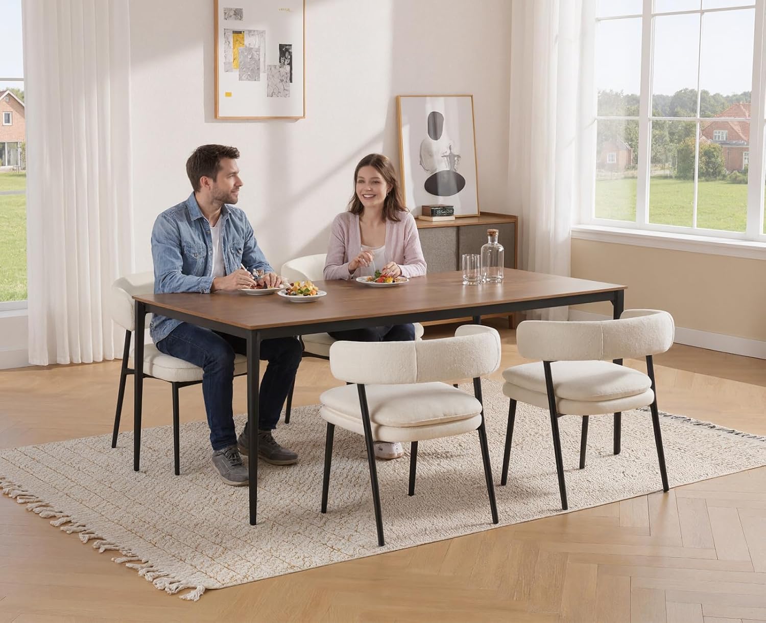 Djursholm White Dining Chair – 2 Pack – Bild 3