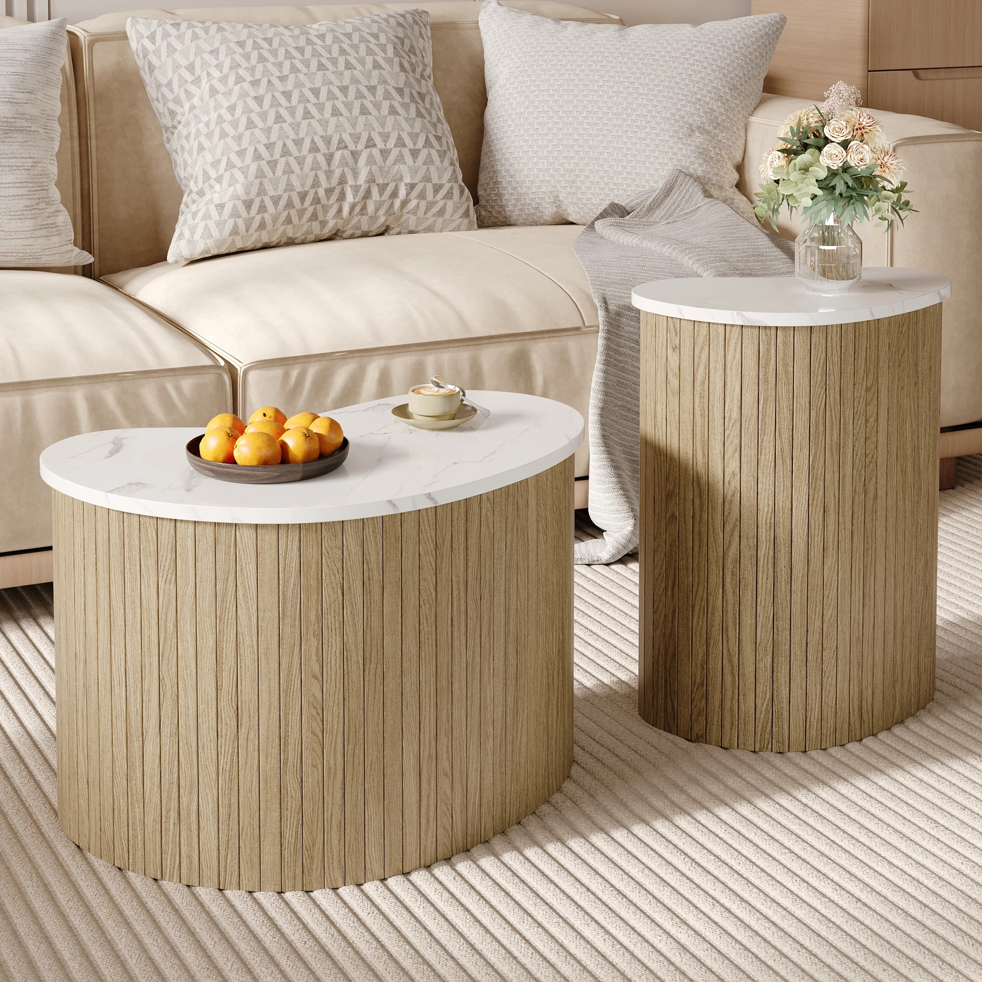 Sipora Coffee Table Set – Scandinavian Design – Bild 4