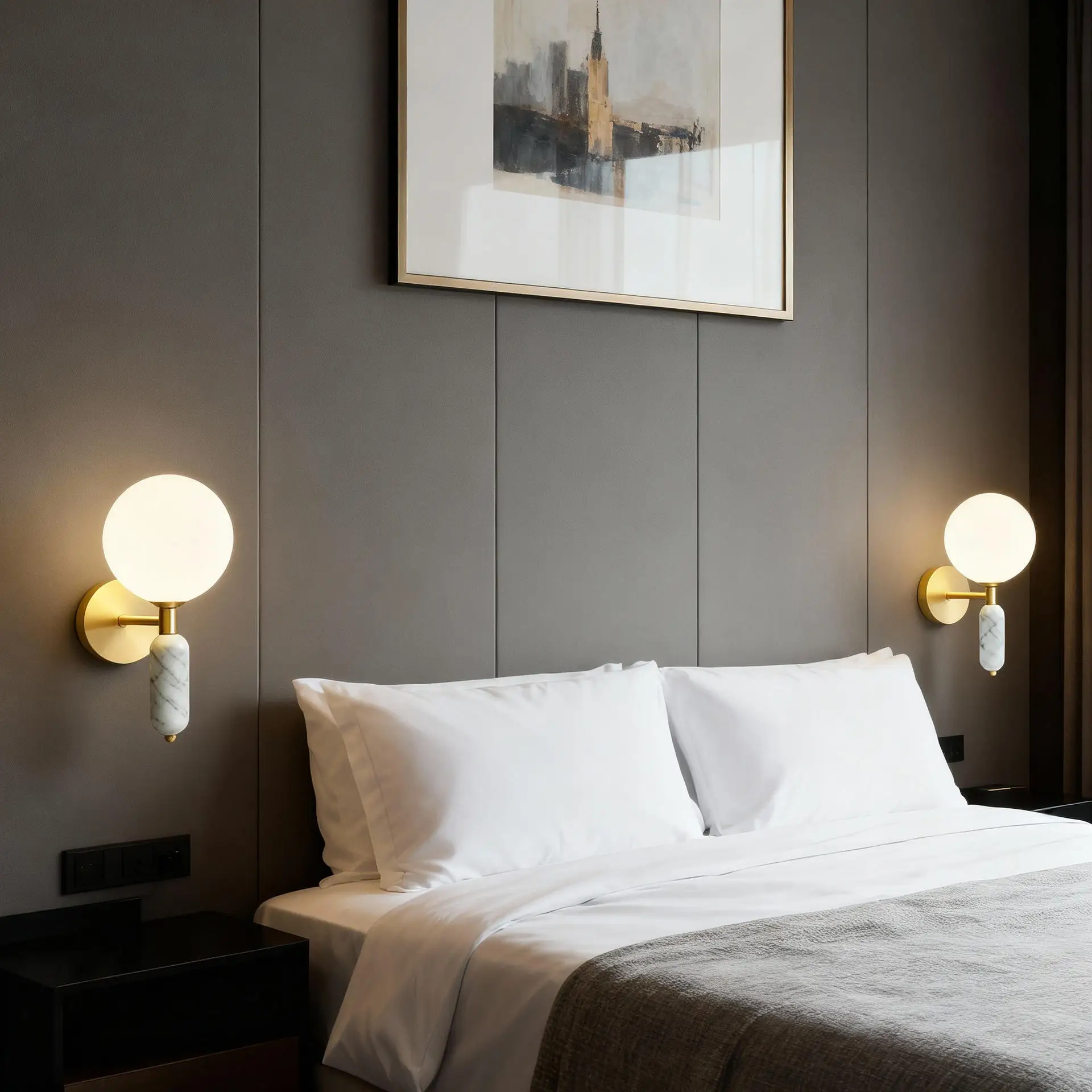 Haugesund – Marble Bedside Wall Lamp – Bild 3