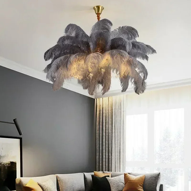 Uppsala Ceiling Lamp – Feather Pendant Light - Image 3