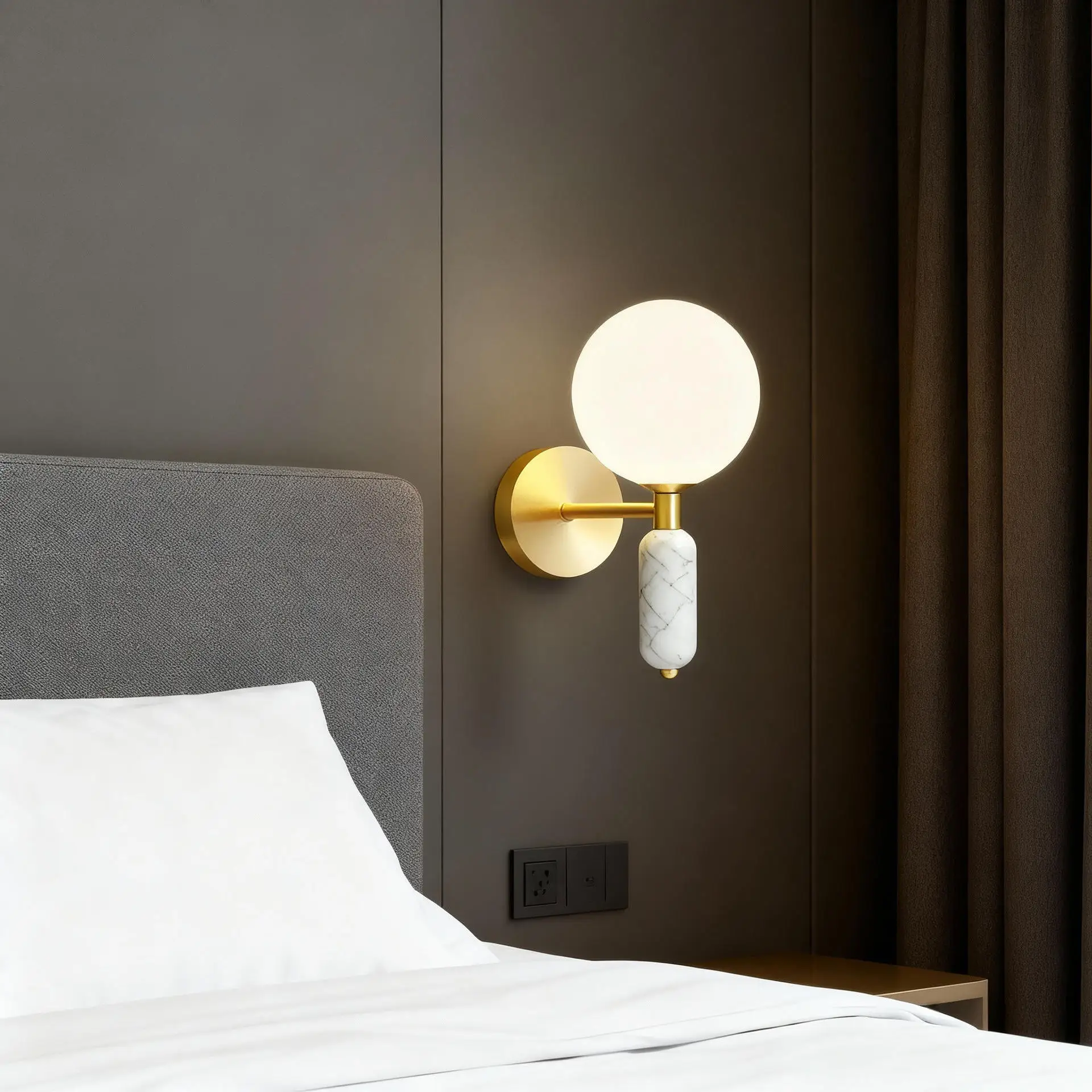 Haugesund – Marble Bedside Wall Lamp – Bild 5