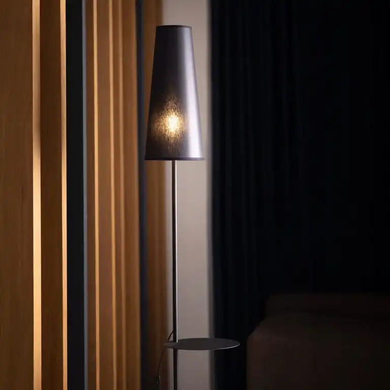 Bodø Floor Lamp 170×36 cm – Black Slim Modern with Shade – Bild 2