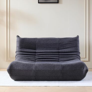 Stavanger 2-Sitzer Sofa - Grau Bouclé, Scandinavian Comfort